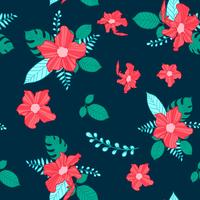 flower seamless pattern, floral pattern vector