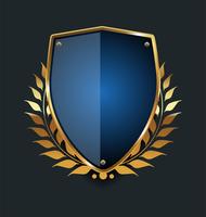 Golden Shield Vector Art Icons And Graphics For Free Download