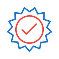 Valid Stamp Icon Design vector