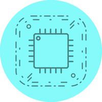 Processor Icon Design vector