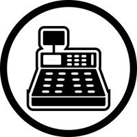  Cash Counter Icon Design vector