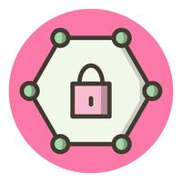 Protected Network Icon Design vector