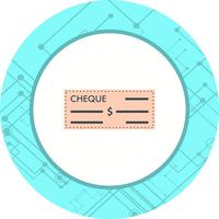 Cheque Icon Design vector