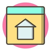 Homepage Icon Design vector