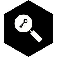 Keyword Search Icon Design vector