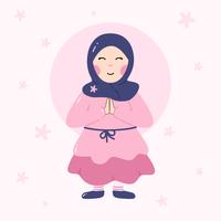 Muslim Girl Vector