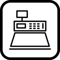  Cash Counter Icon Design vector