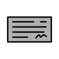 Cheque Icon Design vector