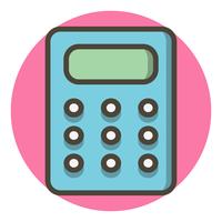 Diseño de iconos de calculadora vector