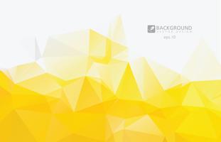 Fondo geométrico abstracto amarillo arrugado triangular bajo poli estilo vector ilustración gráfico de fondo