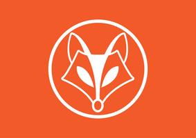 Imagen vectorial de un diseño de zorro, ilustración vectorial. Logo de animales. vector