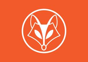 Vector image of a fox design, Vector illustration. Animal Logo.