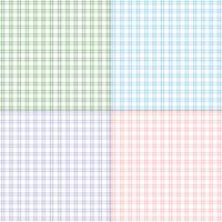 simple pastel twill plaids vector