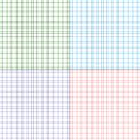 simple pastel twill plaids vector