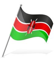 Bandera de Kenia ilustración vectorial vector