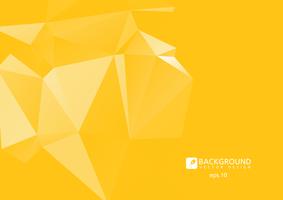 Yellow abstract geometric rumpled triangular low poly style vector illustration graphic background