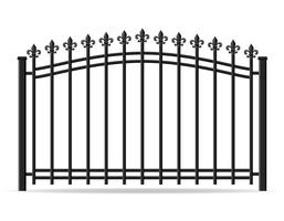 iron forged fence vector illustration
