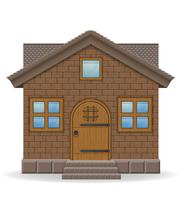 small country house vector illustration