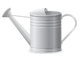 metal watering can vector illustration