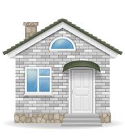 small country house vector illustration