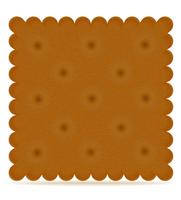 crispy biscuit cookie vector illustration