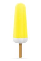 ice cream frozen juice on stick vector illustration