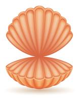 ilustración vectorial de mar de shell