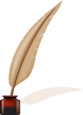 feather and ink-pot