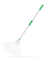 garden tool rake vector illustration