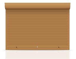 brown plastic transparent window view outdoors vector illustration