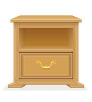 nightstand furniture vector illustration