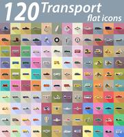 transporte plano iconos vector illustration