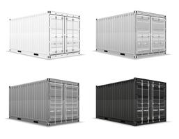 cargo container vector illustration