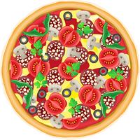 pizza vector illustration