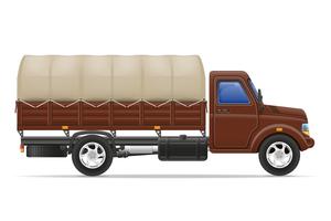 cargo truck for transportation of goods vector illustration