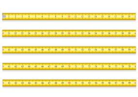 Cinta métrica para la herramienta de vector de ruleta ilustración EPS 10