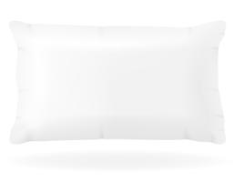 white pillow to sleep vector illustration