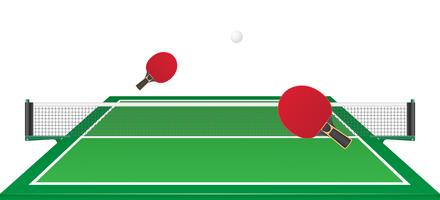 table tennis ping pong vector illustration