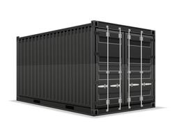 cargo container vector illustration