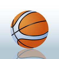 Ilustración realista de vector de baloncesto