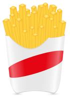 fries potato vector illustration