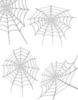 Ilustración de vector stock araña web