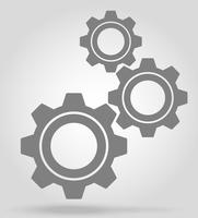 icon gear vector illustration