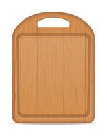 wooden cutting board vector illustration