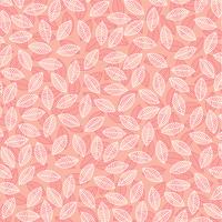 leaf pattern on pink vector