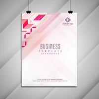 Diseño de plantilla de folleto de negocio abstracto vector