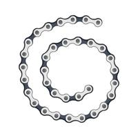 silver chains bracelet isolated on white background