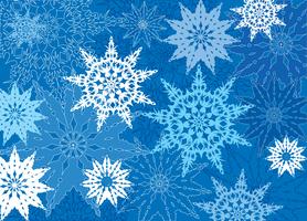 Snow pattern, winter holiday snowflakes background. vector