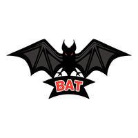 bat logo isolated on white background vector