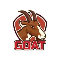 goat logo isolated on white background vector